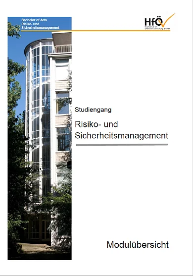 Deckblatt der Modulübersicht 